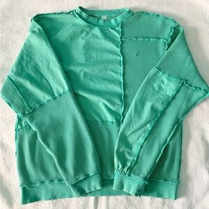ZYIA Active Mint Green Waffle Knit Top